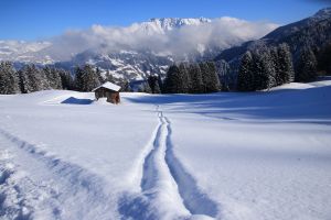 Winterhütte im Montafon, Golm, pixabay